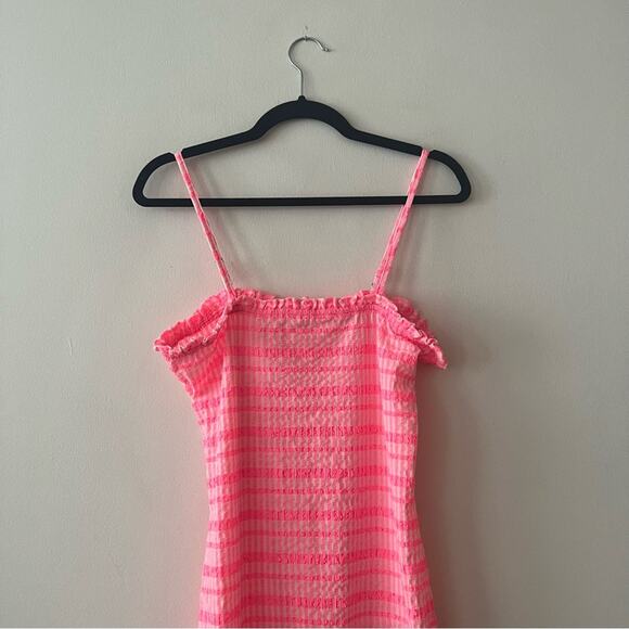 Mikoh Nami Mini Dress in Pink Textured Punch - Picture 5 of 10